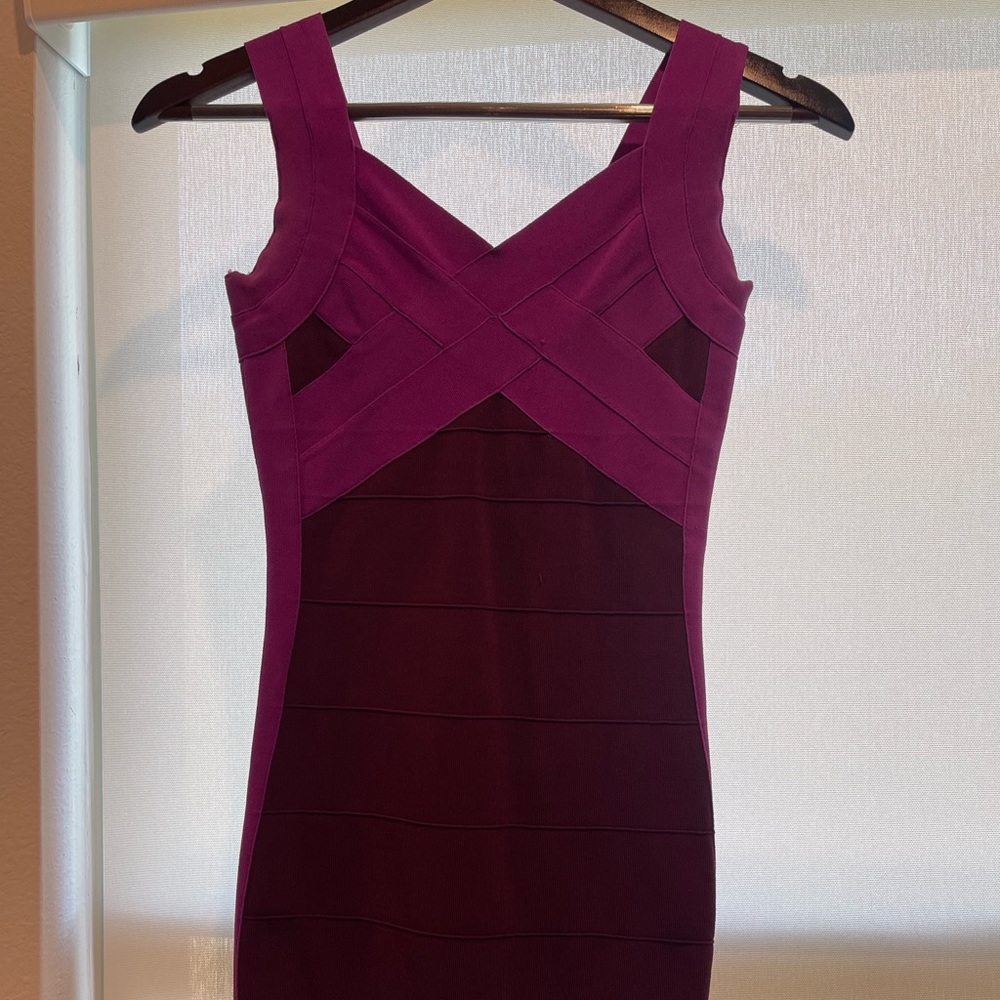 Express Purple Bandage Dress